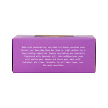 Load image into Gallery viewer, EveryDay Shea Bar Soap, Lavender 8oz