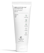 Load image into Gallery viewer, Brilliant Black® Toothpaste | Fluoride-Free Activated Charcoal Whitening – Terra & Co.