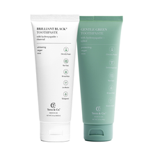 Load image into Gallery viewer, Brilliant Black® Toothpaste | Fluoride-Free Activated Charcoal Whitening – Terra & Co.