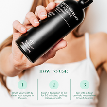 Load image into Gallery viewer, Brilliant Black® Oil Pulling – Ayurvedic Mouthwash for Teeth Whitening, Detox & Gum Health