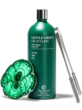 Load image into Gallery viewer, Gentle Green™ Oral Detox Bundle – Stainless Steel Tongue Scraper & Ayurvedic Oil Pulling (Fluoride-Free, Enamel Support)