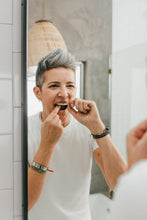 Load image into Gallery viewer, Plant-Based Dental Floss Trio – Vegan, Charcoal, Fluoride-Free | Terra & Co