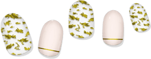 Load image into Gallery viewer, Gold Leaf & Blush Gel Nail Wrap - Pothos Beauty