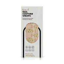 Load image into Gallery viewer, Gold Leaf & Blush Gel Nail Wrap - Pothos Beauty