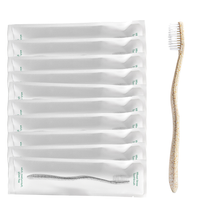Load image into Gallery viewer, Gentle Green Toothbrush Family Pack (10 Count) – Eco-Friendly Wheat Straw Toothbrushes for Sensitive Teeth | BPA-Free, Travel-Friendly
