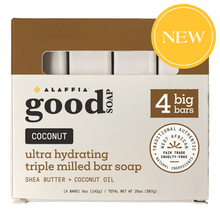 Load image into Gallery viewer, Good Soap Bar Soap Multipack Coconut

