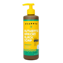 Load image into Gallery viewer, Authentic African Black Soap All-In-One - Peppermint, 16 oz
