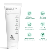 Load image into Gallery viewer, Charcoal Oil Pulling + Hydroxyapatite Toothpaste Bundle | Terra &amp; Co.
