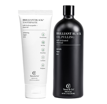 Load image into Gallery viewer, Brilliant Black® Toothpaste | Fluoride-Free Activated Charcoal Whitening – Terra &amp; Co.
