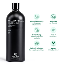Load image into Gallery viewer, Brilliant Black® Oil Pulling – Ayurvedic Mouthwash for Teeth Whitening, Detox &amp; Gum Health
