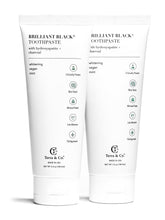 Load image into Gallery viewer, Brilliant Black® Toothpaste | Fluoride-Free Activated Charcoal Whitening – Terra &amp; Co.
