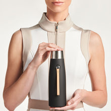 Load image into Gallery viewer, 16oz Livana SilkSip Insulated Water Bottle - HydraGlow Onyx | LIVANA - Pothos Beauty
