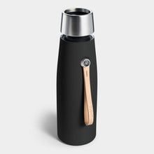 Load image into Gallery viewer, 16oz Livana SilkSip Insulated Water Bottle - HydraGlow Onyx | LIVANA - Pothos Beauty

