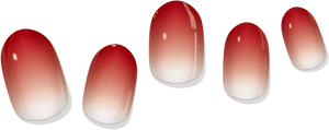Apricot Gradient Gel Nail Wrap - Pothos Beauty