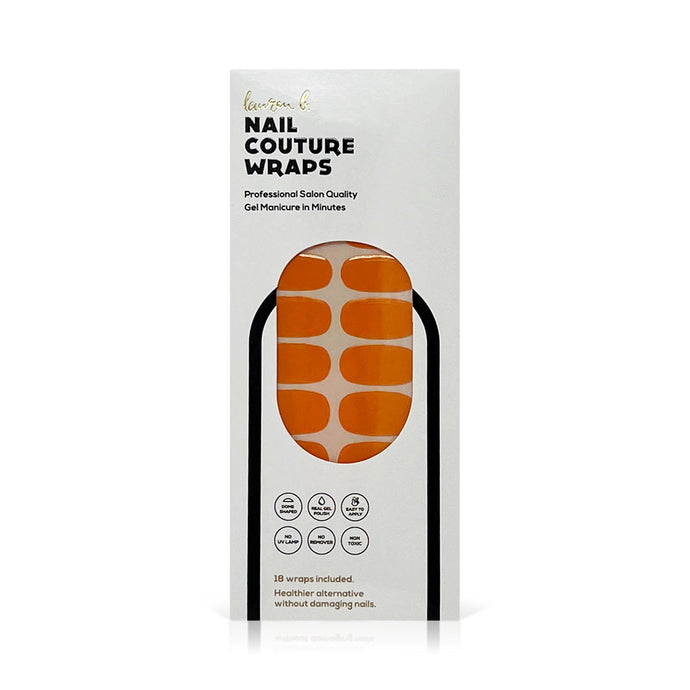 Apricot Solid Gel Nail Wrap - Pothos Beauty