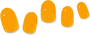 Apricot Solid Gel Nail Wrap - Pothos Beauty