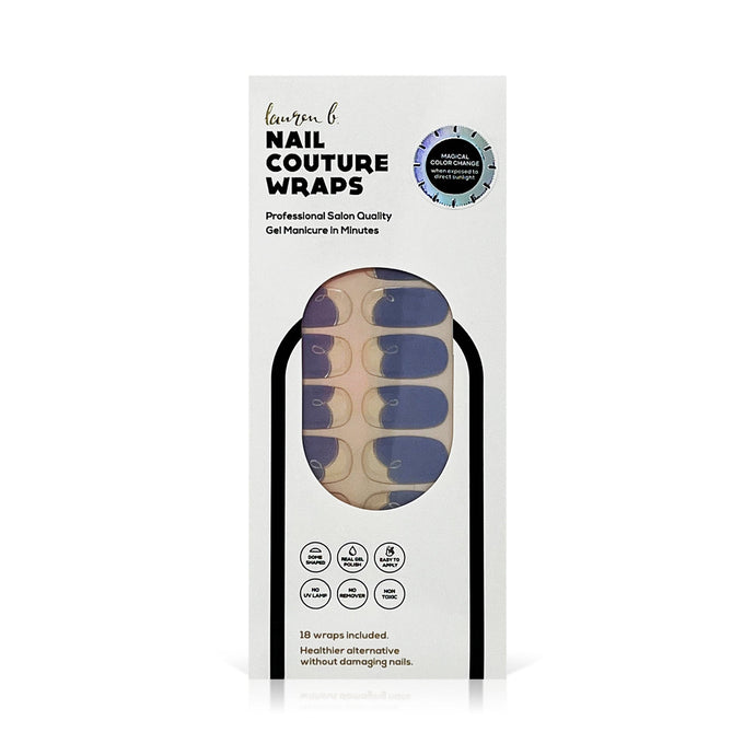 COLOR CHANGE Malibu Coastline Cobalt Gel Nail Wrap - Pothos Beauty
