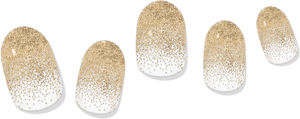 Gold Dusted Gel Nail Wrap - Pothos Beauty