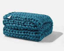 Load image into Gallery viewer, Gravity Chunky Knit Blanket | Gravity Blankets - Pothos Beauty 10 lbs weighted blanket200 - 300anxiety relief
