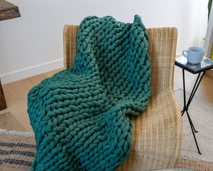 Gravity Chunky Knit Blanket | Gravity Blankets - Pothos Beauty 10 lbs weighted blanket200 - 300anxiety relief