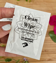 Load image into Gallery viewer, Hand &amp; Nail Cleansing Wipes Individually Packaged - Pothos Beauty
