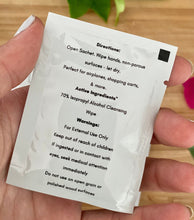 Load image into Gallery viewer, Hand &amp; Nail Cleansing Wipes Individually Packaged - Pothos Beauty
