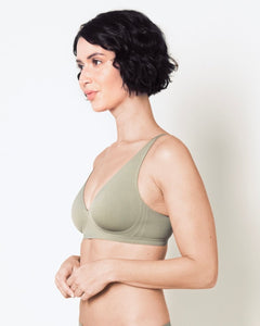 Second Skin Lift Seamless Plunge Bra | Seamless Lingerie - Pothos Beauty