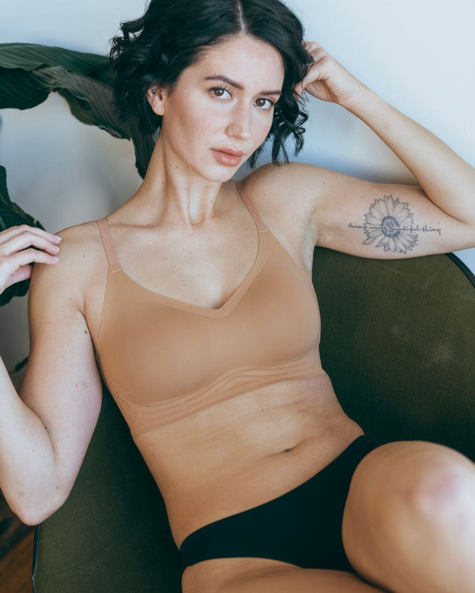 Second Skin Scoop Seamless Pullover Bra | Seamless Lingerie - Pothos Beauty