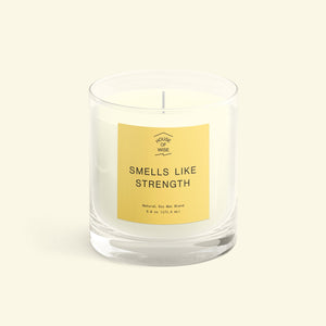 SMELLS LIKE STRENGTH CANDLE (5.8oz) | House of Wise Co - Pothos Beauty