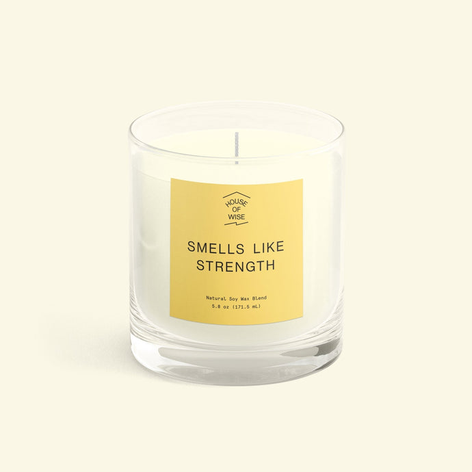 SMELLS LIKE STRENGTH CANDLE (5.8oz) | House of Wise Co - Pothos Beauty